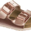 Birkenstock Children's Arizona Electric -Footwear Shop birkenstock childrens arizona electric metallic copper birko flor 1012478 54740.1686247845