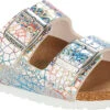 Birkenstock Children's Arizona Vegan -Footwear Shop birkenstock childrens arizona vegan holographic silver microfiber 1022173 26870.1686255378