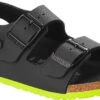 Birkenstock Children's Milano 1 Birkenstock Children's Milano -Footwear Shop birkenstock childrens milano desert soil black lime birko flor 1022129 24154.1648566604.600.600