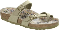 Birkenstock Women's Mayari Vegan -Footwear Shop birkenstock womens mayari vegan ethno faded khaki birkibuc 1020356 80396.1657899282