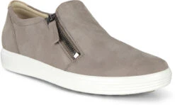 ECCO Women's Soft 7 Slip-on Side Zip Sneaker -Footwear Shop ecco womens soft 7 slip on side zip sneaker warm grey 47017301375 43031.1603836550