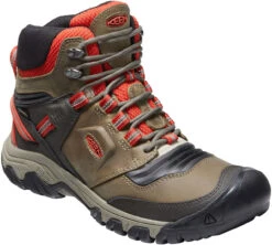 Keen Men's Ridge Flex Waterproof Boot -Footwear Shop keen mens ridge flex waterproof boot dark olive ketchup 1024914 96155.1632325640