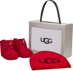 UGG Infants Neumel And UGG Beanie -Footwear Shop ugg childrens infants neumel beanie samba red 1104729i sbr 59092.1657953064