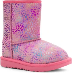 UGG Kids Classic II Spots -Footwear Shop ugg childrens kids classic 2 spots pink rose sparkle suede 1123615k prss 20550.1630083044