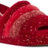 UGG Kids Fluff Yeah Metallic Sparkle -Footwear Shop ugg childrens kids fluff yeah metallic sparkle red multi 1125952k remu 98217.1639077564.600.600