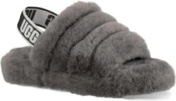 UGG Kids Fluff Yeah Slide 18 UGG Kids Fluff Yeah Slide -Footwear Shop ugg childrens kids fluff yeah slide charcoal 1098494k chrc 37033.1647038453