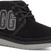 UGG Kids Neumel Graphic Outline -Footwear Shop ugg childrens kids neumel graphic outline black grey suede 1130787k bgsd 70500.1662609722