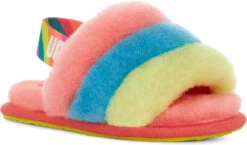 UGG Toddlers Fluff Yeah Slide -Footwear Shop ugg childrens toddlers fluff yeah slide peach bliss multi 1124931t pbmt 34575.1651776272