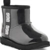 UGG Big Kids Classic Clear Mini II -Footwear Shop ugg kids classic clear mini 2 black 1112386k blk 07184.1656432983