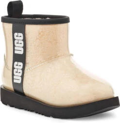 UGG Big Kids Classic Clear Mini II 12 UGG Big Kids Classic Clear Mini II -Footwear Shop ugg kids classic clear mini 2 natural black 1112386k nblc 70299.1656432983