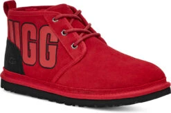 UGG Men's Neumel Graphic Outline -Footwear Shop ugg mens neumel graphic outline samba red black suede 1130715 srbs 44128.1659641551