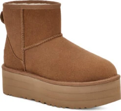 UGG Women's Classic Mini Platform -Footwear Shop ugg womens classic mini platform chestnut 1134991 che 18530.1700836420
