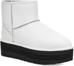 UGG Women's Classic Mini Platform -Footwear Shop ugg womens classic mini platform ultra matte white 1130611 umwh 96261.1700836420