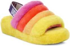 UGG Women's Pride Fluff Yeah Slide 6 UGG Women's Pride Fluff Yeah Slide -Footwear Shop ugg womens pride fluff yeah slide rainbow yellow 1097169 pryw 15975.1630426000